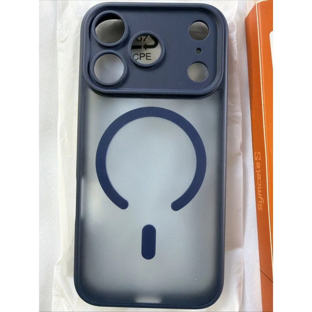Symcele iPhone 17 Pro Case Navy Blue - MagSafe Compatible Matte Shockproof